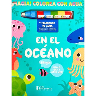 Libro Colorea Con Agua El Oceano 9786287820043