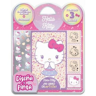 Libro Diseña Y Pinta Hello Kitty 9786313033195