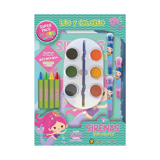 Libro Leo Y Coloreo Superpack - Sirenas 9789877978308