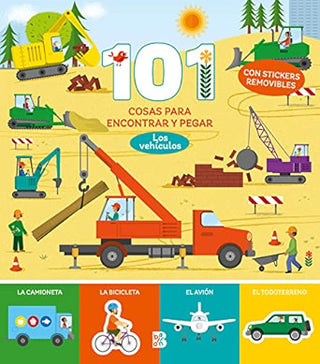 Vehículos 101 cosas para encontrar y pegar