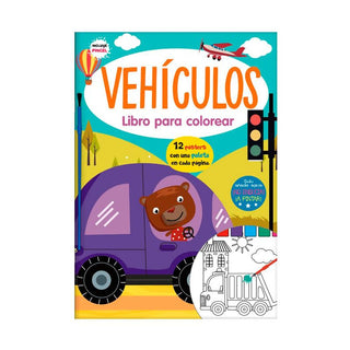 Libro Libros Para Colorear Acuarela Vehiculos            9789962181804