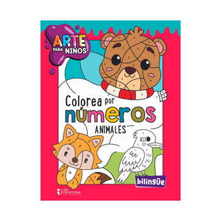 Libro Arte Para Niños: Colorea Por Números Animales 9786287667488
