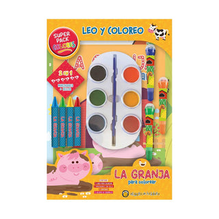Libro Leo Y Coloreo Superpack - Granja 9789877978322