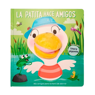 La patita hace amigos: títere gigante