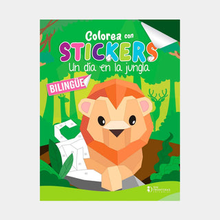 Libro Colorea Con Sticker: Un Día En La Jungla 9786287735422