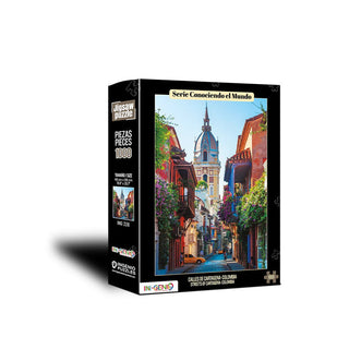 Libro Rompecabezas 1000 Piezas Calles De Cartagena, Colombia 7709531003384