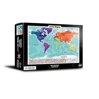 Libro Rompecabezas 1000 Piezas Mapamundi Geográfico 7709531003391