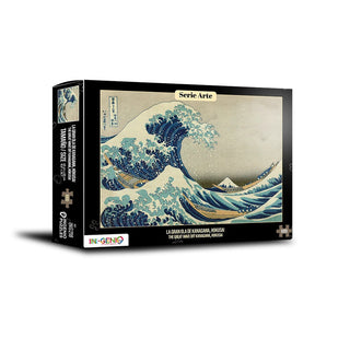 Libro Rompecabezas 1000 piezas La gran ola de Kanagawa, Hokusai 7709585469587