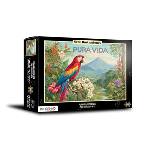 Libro Rompecabezas 1000 Piezas Pura Vida, Costa Rica  7709618014494