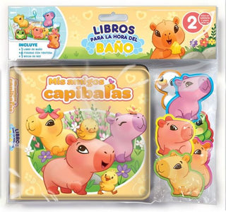 Libro Hora Del Baño Mis Amigos Capibaras 9782764375501