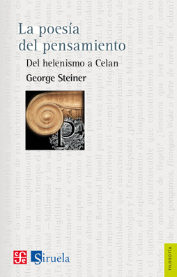 Libro Poesía Del Pensamiento. Del Helenismo A Celan, La       9786071611321