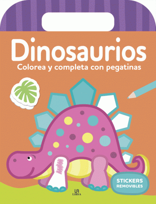 Libro Dinosaurios Colorea Y Completa Con Pegat 9788466243964
