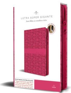 Libro Biblia Reina Valera Revisada 1960 Letra Súper Gigante, Símil Piel Fucsia Rosada 9798890985712