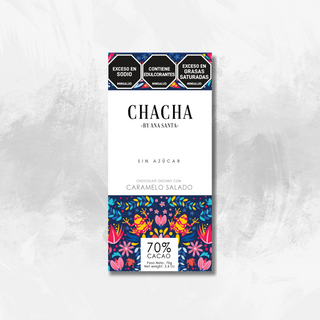 Chocolate Caramelo Salado - 70% cacao - CHACHA