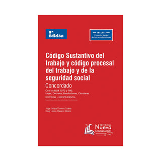 Libro Código Sustantivo Del Trabajo Y Código Procesal Del Trabajo Y De La Seguridad Social  9 Ed. 2026 9786289726039