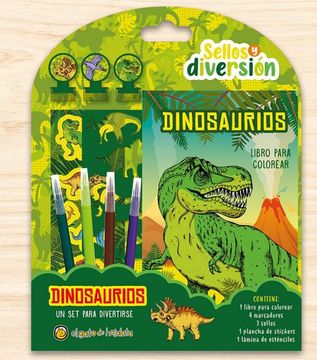Libro Sellos Y Diversiones Dinosaurios 9789878201214