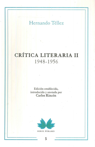 Libro Critica Literaria (Ii) 1948-1956 Tellez 9789586113397