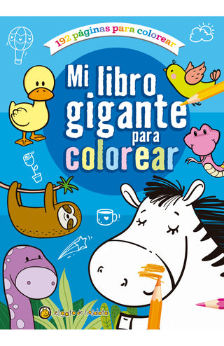 Libro Libro Gigante Para Colorear: Azul 9789878207124