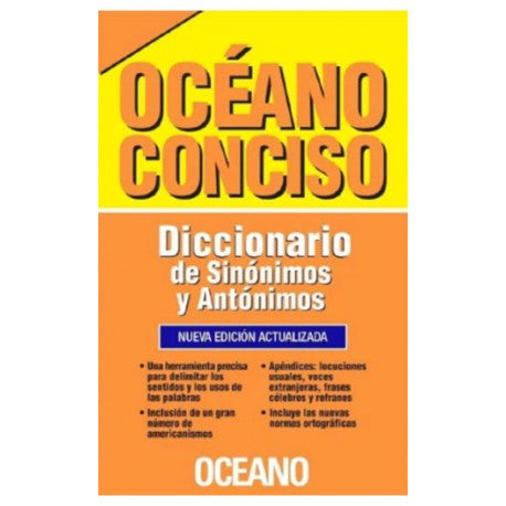 Libro Diccionario Océano Conciso - Sinónimos Y Antónimos 9789583202810