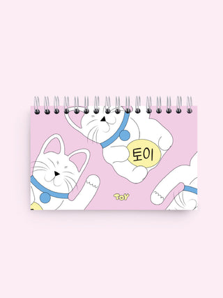 Libro Cuaderno Mini Hojas Blancas Tokio Neko 7704818941212
