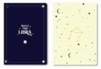 Pack 2 Cuadernos Grapados A6 Horoscopo Negro Libra
