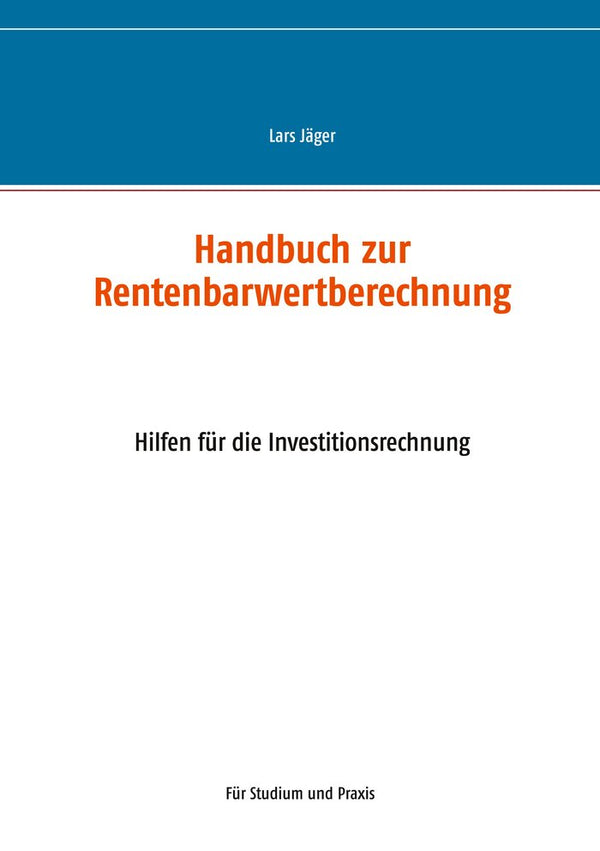 Handbuch Zur Rentenbarwertberechnung