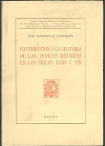 Contribución A La Historia De Las Teorías Métricas En Los Siglos Xviii Y Xix