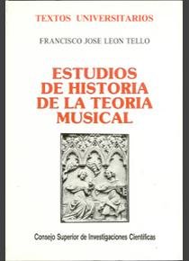 Estudios De Historia De La Teoría Musical