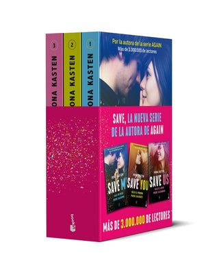 Portada Pack Trilogia Save de Mona Kasten — Edición Booket ISBN 9788408262831, importada a Colombia