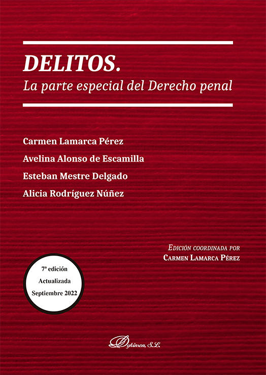 Delitos. La Parte Especial Del Derecho Penal