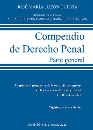 Compendio De Derecho Penal. Parte General