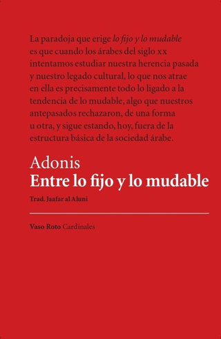 Entre Lo Fijo Y Lo Mudable