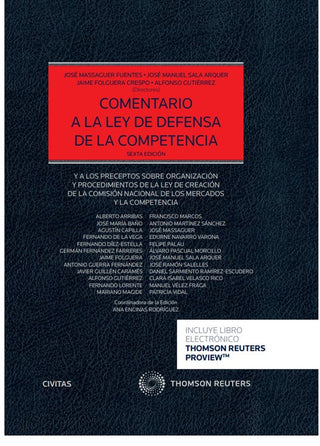 Comentario A La Ley De Defensa De La Competencia (Papel + E-Book)