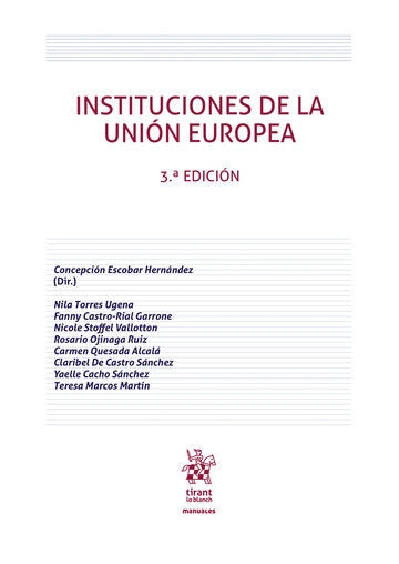 Instituciones De La Unión Europea 3ª Edición 2020