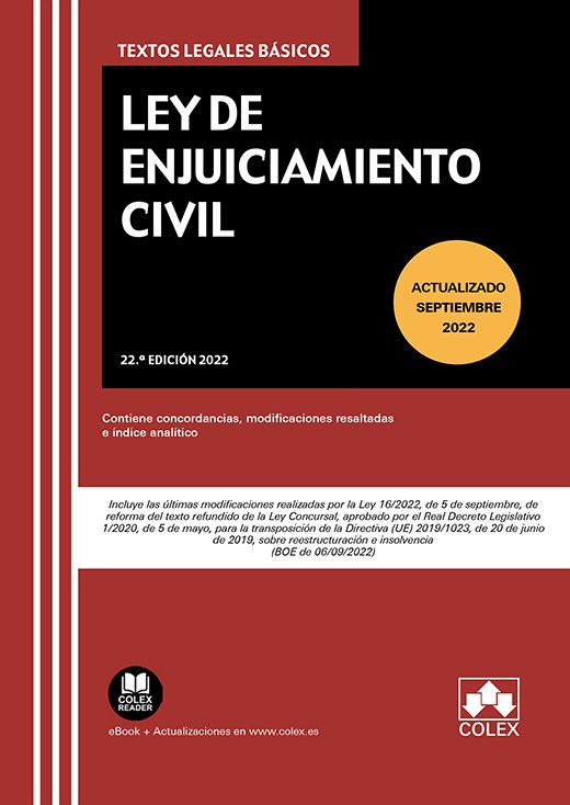 Ley De Enjuiciamiento Civil 22ª Ed