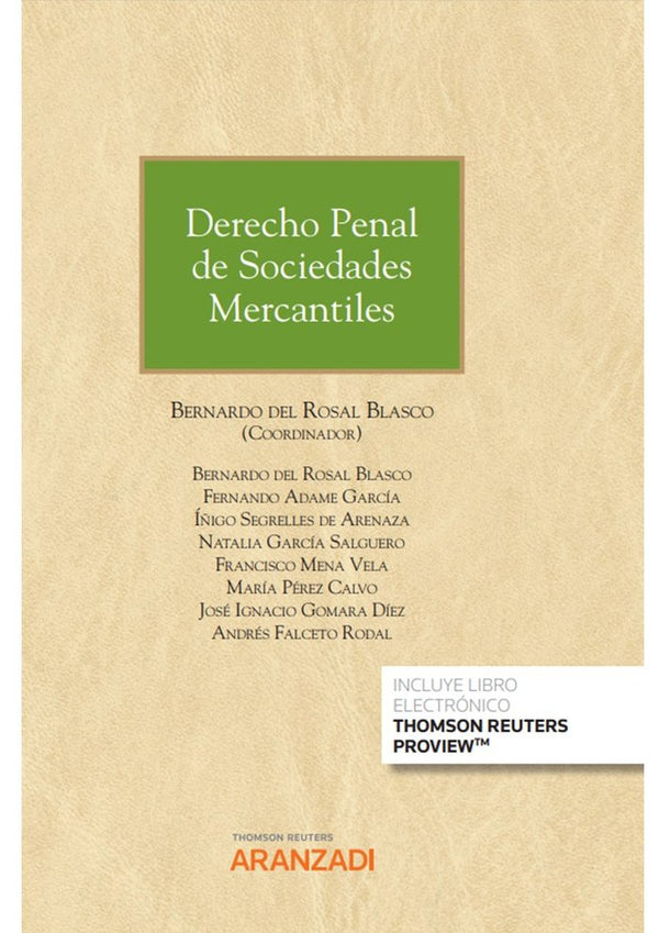 Derecho Penal De Sociedades Mercantiles (Papel E-Book)