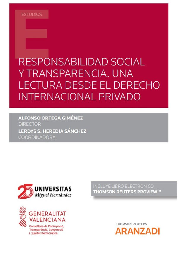 Responsabilidad Social Y Transparencia. Una Lectura Desde El Derecho Internacional Privado (Papel E-