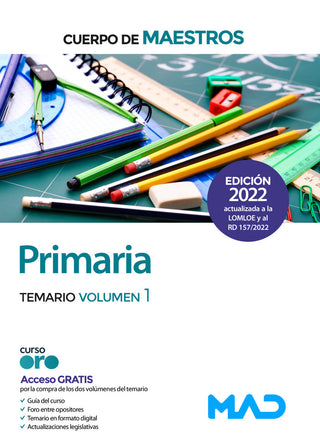 Cuerpo De Maestros. Primaria. Temario Volumen 1
