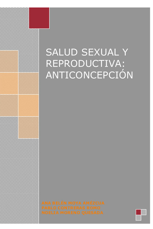 Salud Sexual Y Reproductiva: Anticoncepción