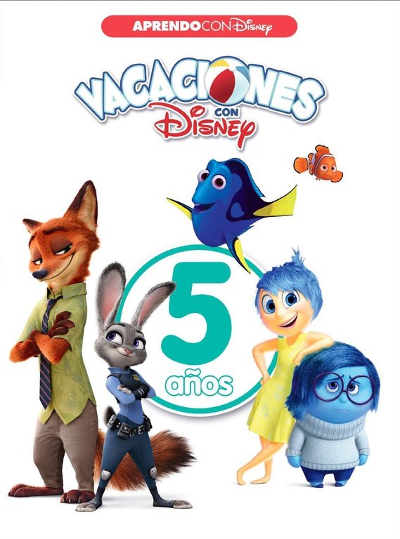 Vacaciones Con Disney. 5 Años (Aprendo Con Disney)