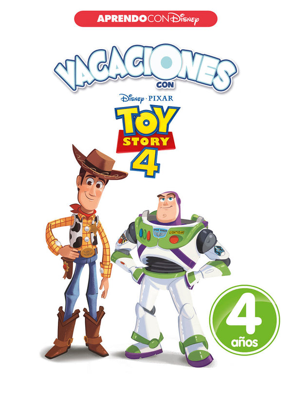 Vacaciones Con Toy Story 4. 4 Años (Aprendo Con Disney)