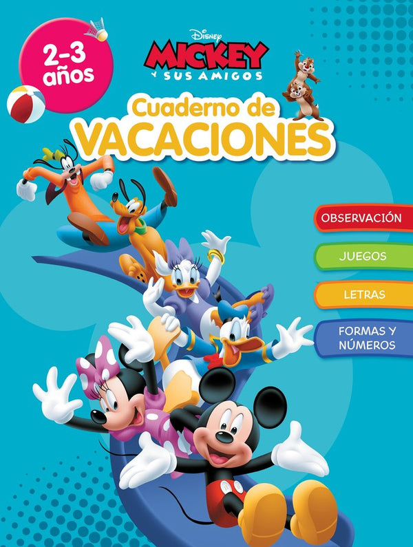 Cuaderno De Vacaciones Mickey 2 3 Años Aprendo Con Disney