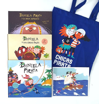 Bolsa De Tela Chicas Pirata - Azul