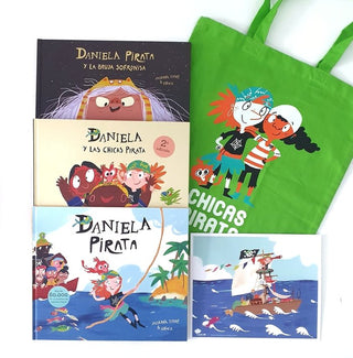 Bolsa De Tela Chicas Pirata - Verde