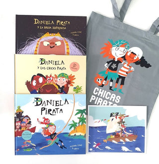 Bolsa De Tela Chicas Pirata - Gris