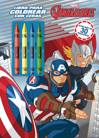 Los Vengadores. Libro Para Colorear Con Ceras