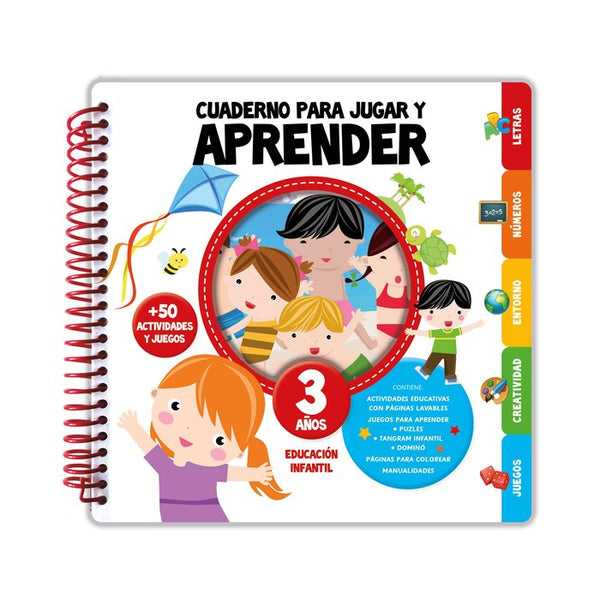 Cuaderno Para Jugar Y Aprender 3 Años