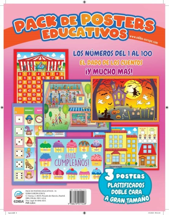 Packs De Posters Educativos Los Numeros Del 1 Al 1