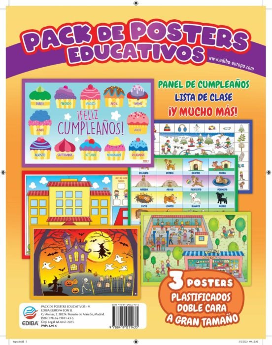 Packs De Posters Educativos Panel De Cumpleaños