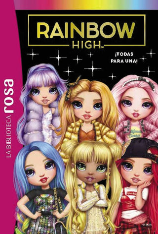 Biblioteca Rosa Rainbow High 5 Todas Para Una